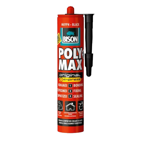 Adeziv etansant universal negru Poly Max Expres Bison 425g